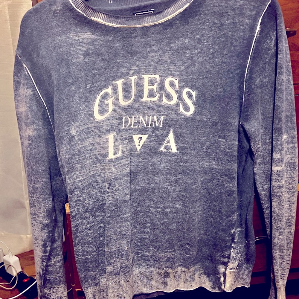 Guess small sweater denim color design